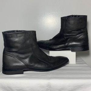 BOSS Hugo Boss Leather Zippered boots